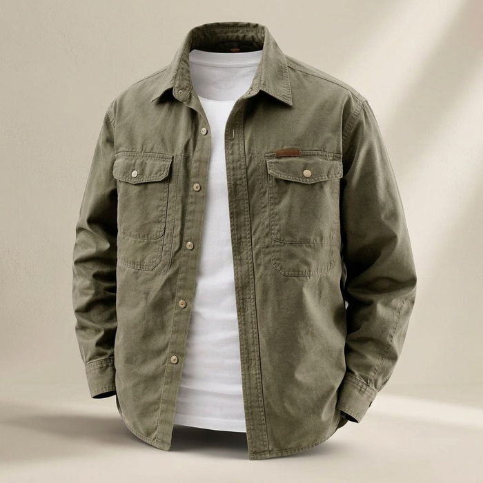 ROTHERFIELD COTTON OVERSHIRT