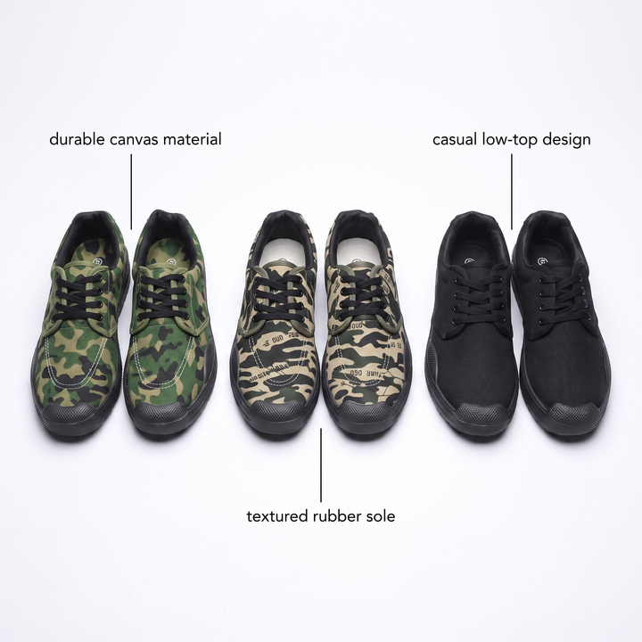 BLACKTHORN CAMO TRAINERS
