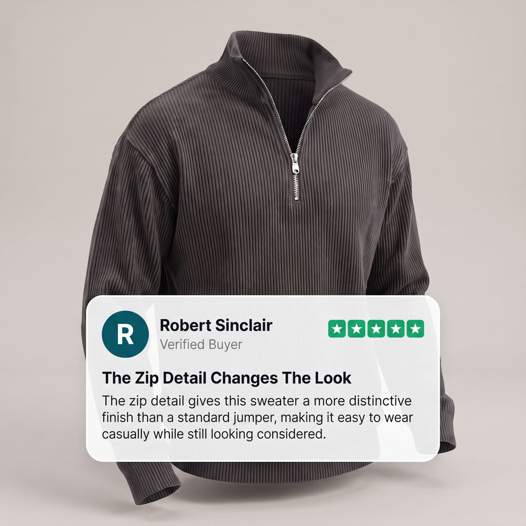 SMART CASUAL RIBBED JUMPER