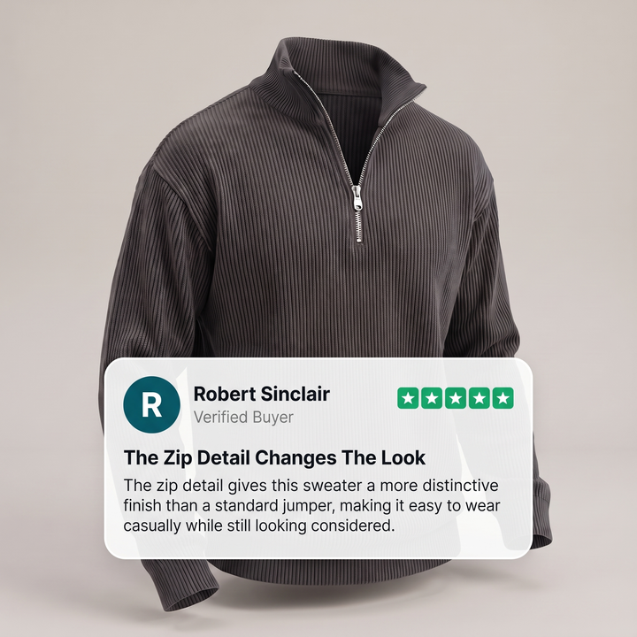 SMART CASUAL RIBBED JUMPER