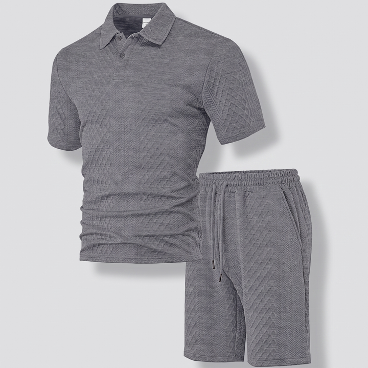 MONTFORD JACQUARD POLO SET