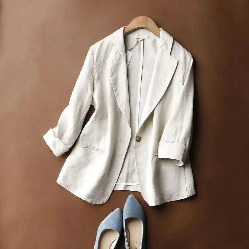ALENA LINEN BLAZER