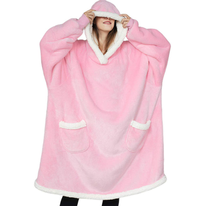 Phoebe | Oversized hoodie blanket with sherpa hood