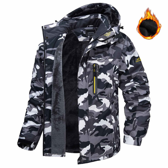 George | Fleece-Lined Hooded Parka, Windproof and Water-Repellent