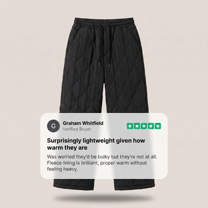 CLOUD COMFORT QUILTED TrouserS