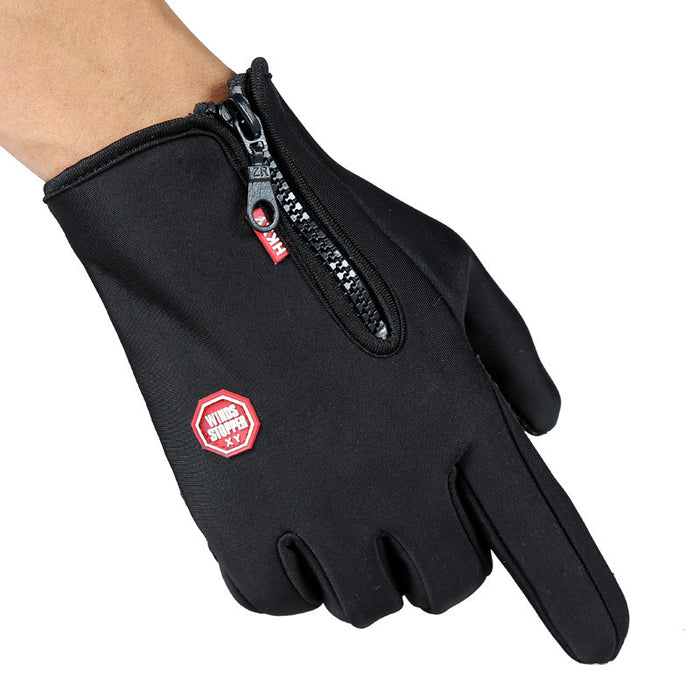 Poppy | Touchscreen winter gloves with zip cuff and grippy palm
