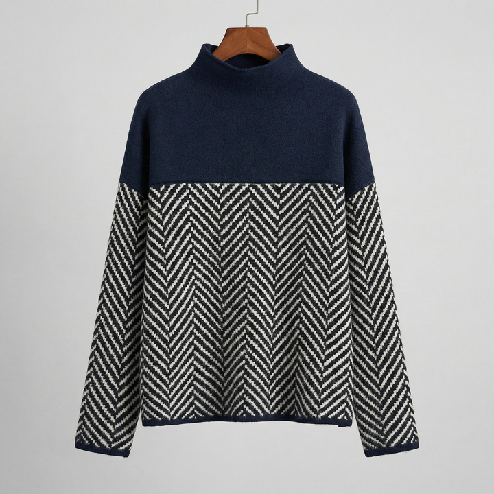 LILA HERRINGBONE KNIT Jumper