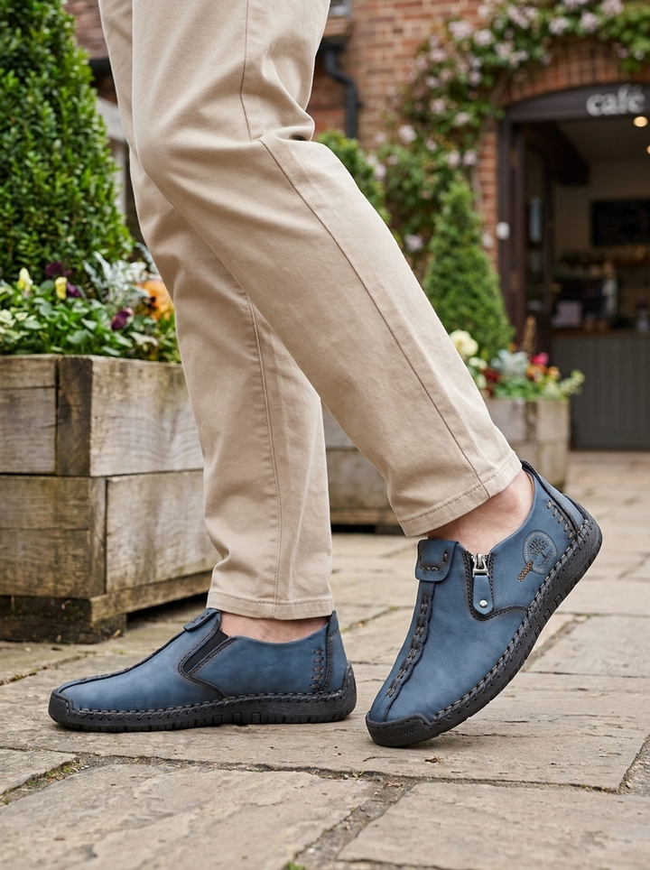 BURLEIGH EASY-ON ZIP LOAFERS