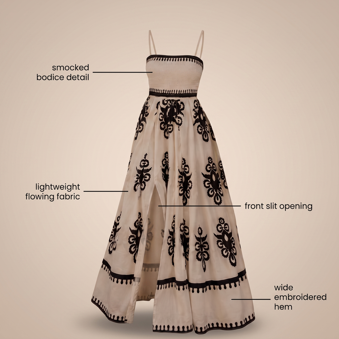 ROSALIE ELEGANT RESORT MAXI DRESS