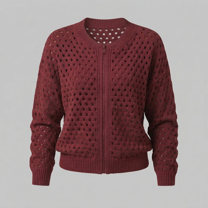GWENDOLINE OPENWORK KNIT JACKET