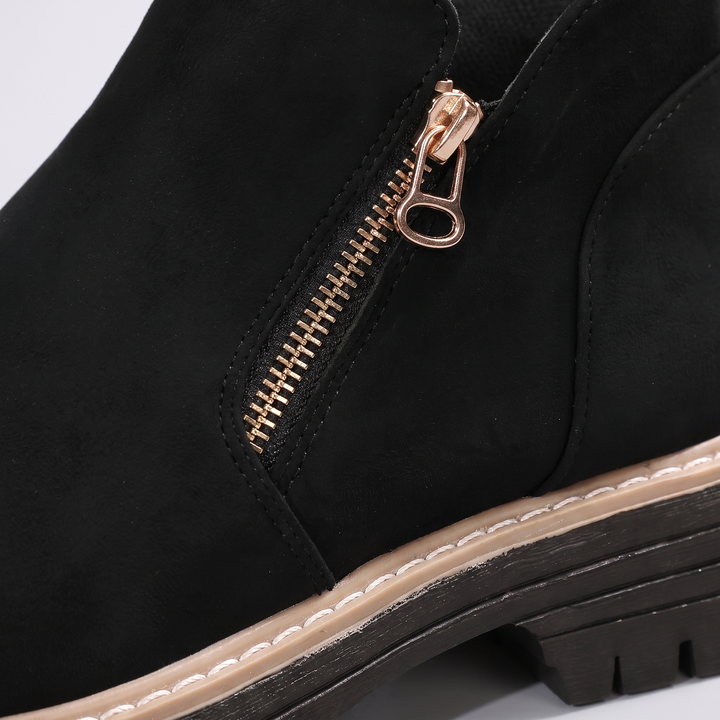 MARGOT SUEDE PLATFORM ANKLE BOOTS