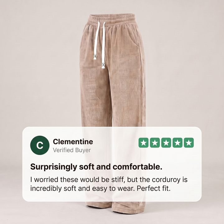 ELEGANT CORDUROY WALKING TROUSERS
