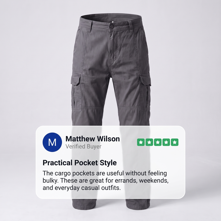 PREMIUM COTTON UTILITY TROUSERS