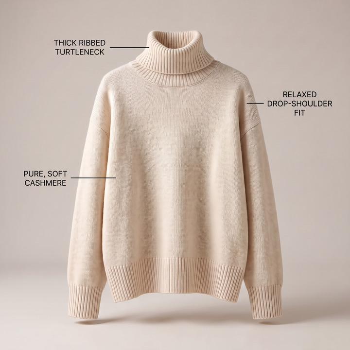 ISABELLA CASHMERE HIGH-NECK Jumper