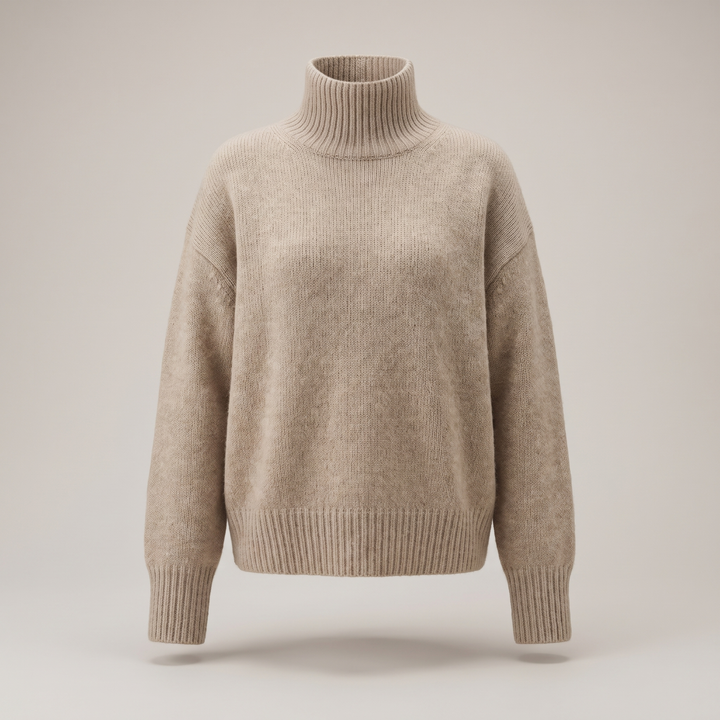 ISABELLA CASHMERE HIGH-NECK Jumper