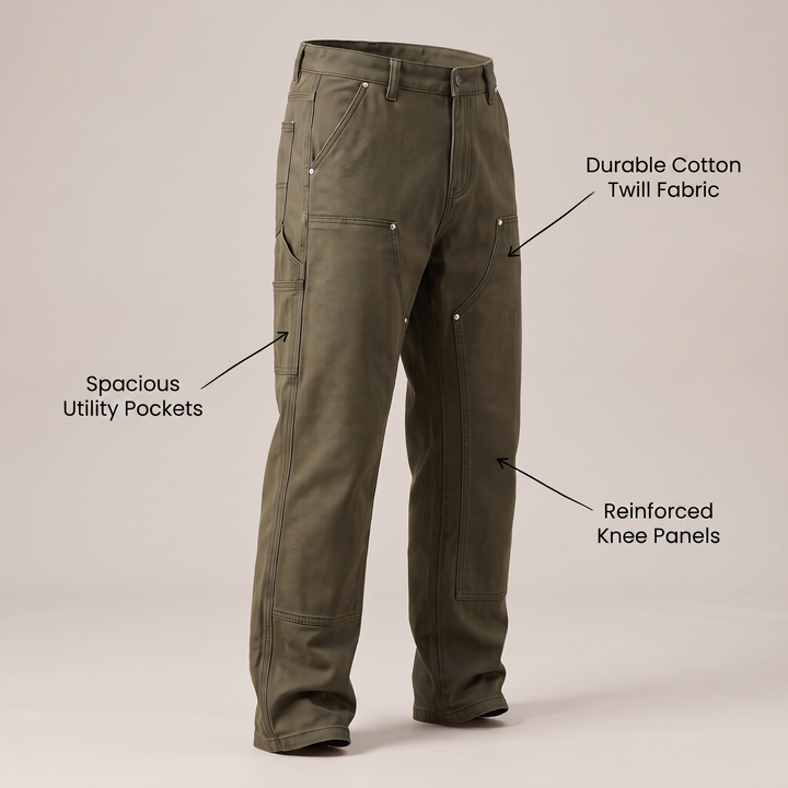 RUGGED WORKWEAR STRAIGHT-LEG UTILITY TrouserS